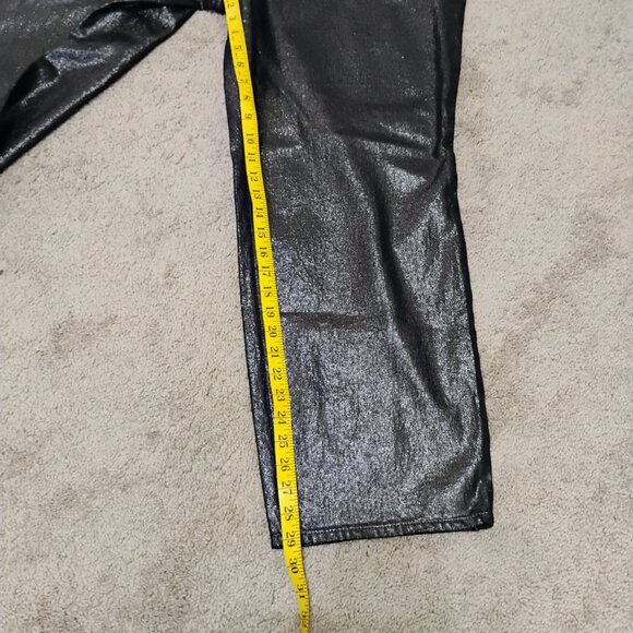 Woman's Jeans Black Denim Metallic finish size 20 - Picture 6 of 9